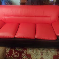 Furniture World 1073 Stationary Sofa in Red/Black 1073-S
 : 78 X 38 X 33 . 