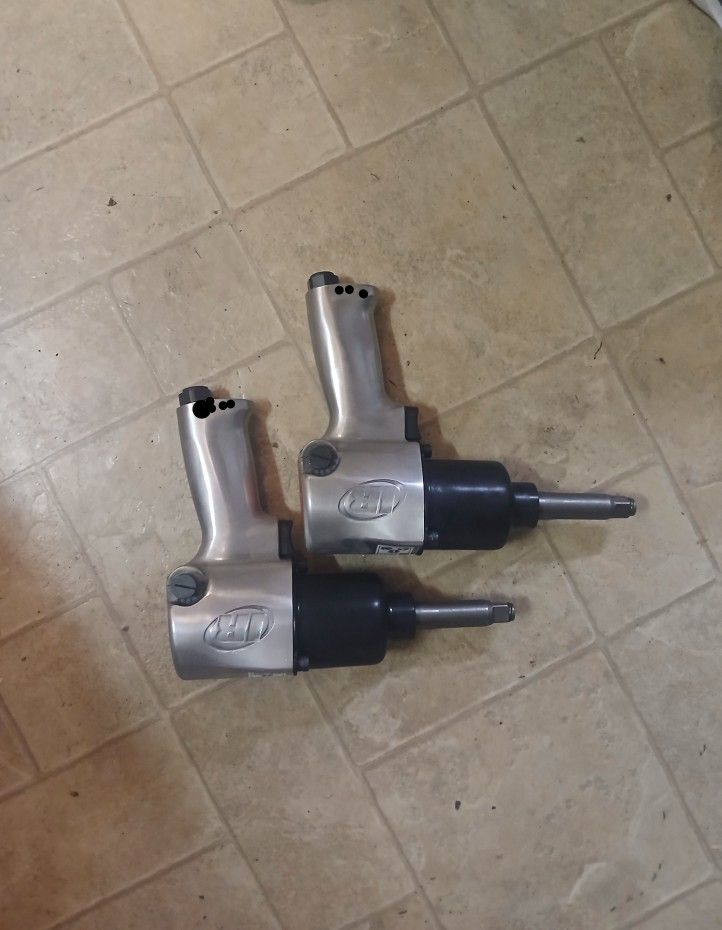 Two Ingersoll Rand 1/2in Super Duty Impact Wrench With Extended Anvil