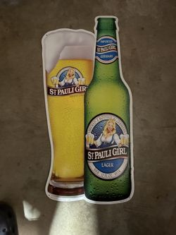 St Paul Girl Lager Store Tin Sign