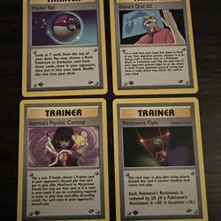Pokemon Trainer Cards (1st Edition)