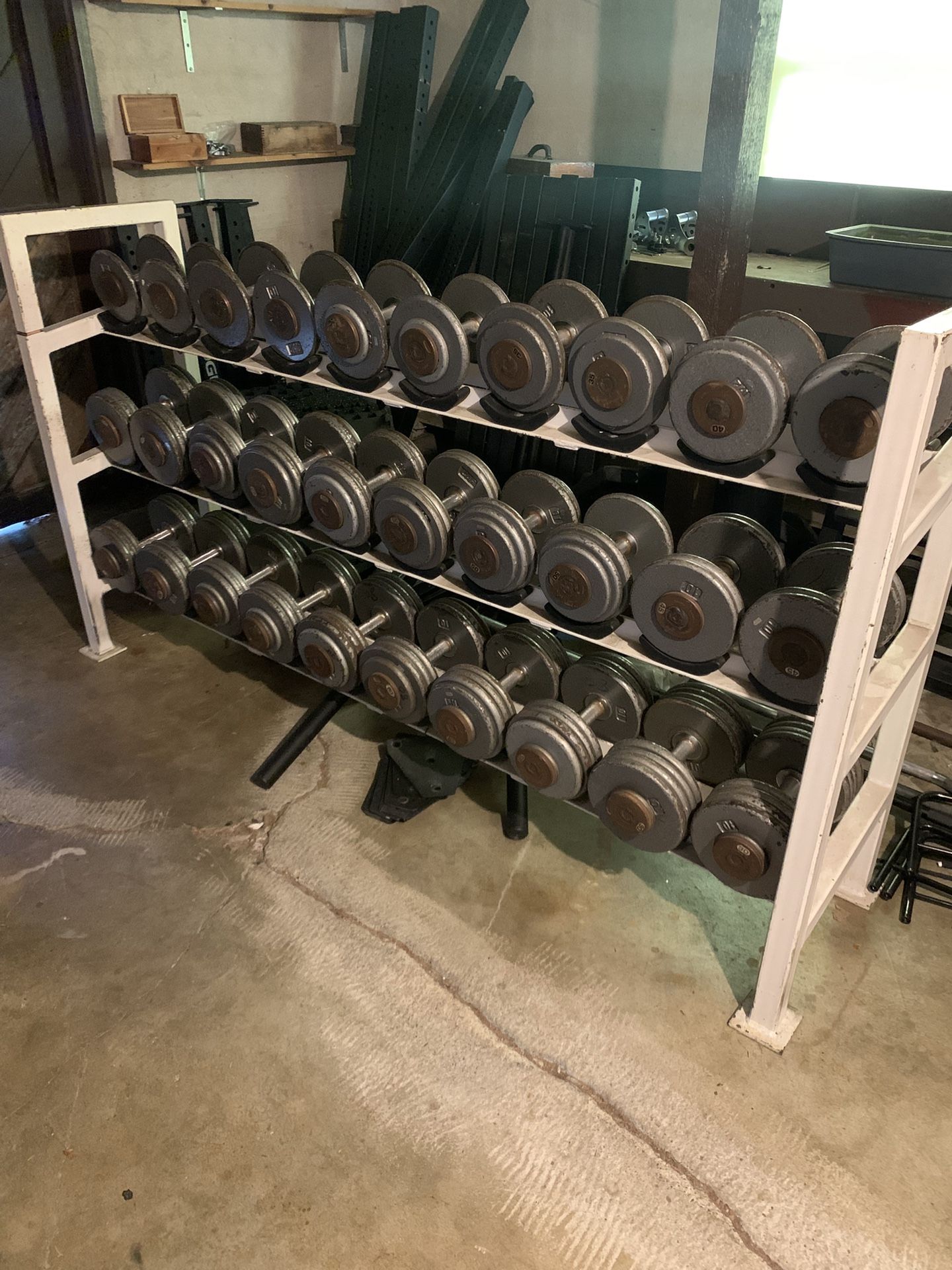 Ivanko Dumbbell Set 20-90 With Rack