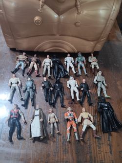 Vintage kenner star wars C-3po action figures carrying case