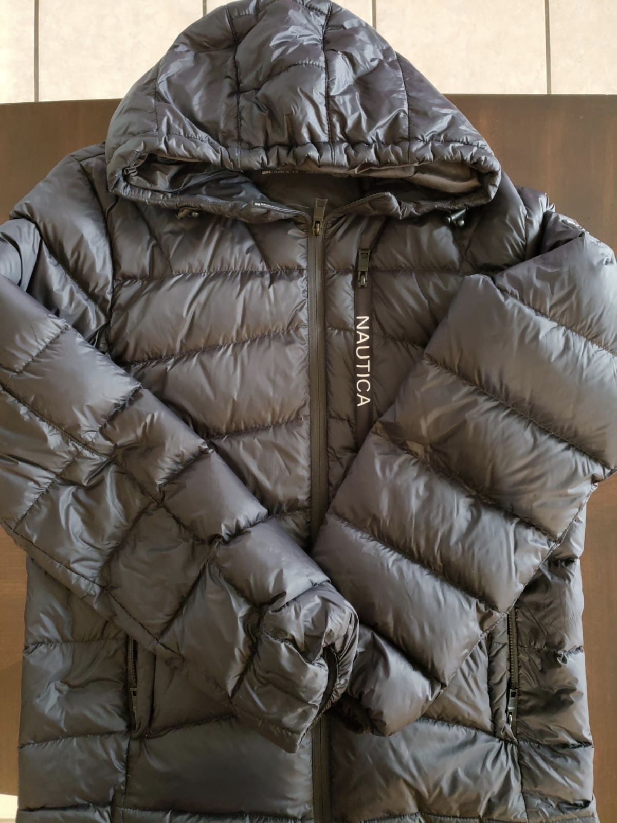 Nautica Ultra Light Down Jacket Quilted Puffer for Men