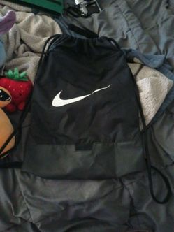 Black Nike draw string bag
