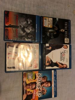 Blu-Ray Lot All About Steve, Mr. & Mrs. Smith & The Change Up