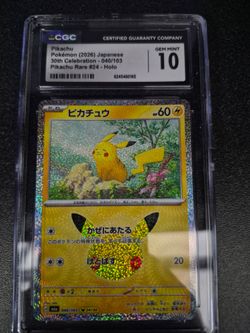 Pokemon slab cgc gem mint 10