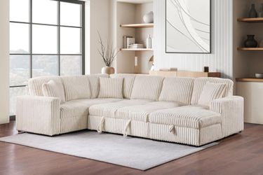 Sectional Sofa Storage Chaise Camel💥 Financing Available Ask for Price