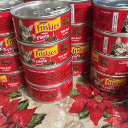  $ 8 Dollars Cat Food Friskies 22 Cans 