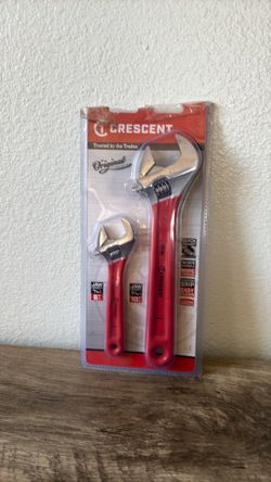 Crescent Grip Adjustable Wrench set 6”. 10”