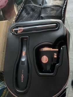 Rose gold plug in travel kit
