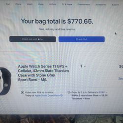 Apple Watch Series 11 Slate Titanium In Box 