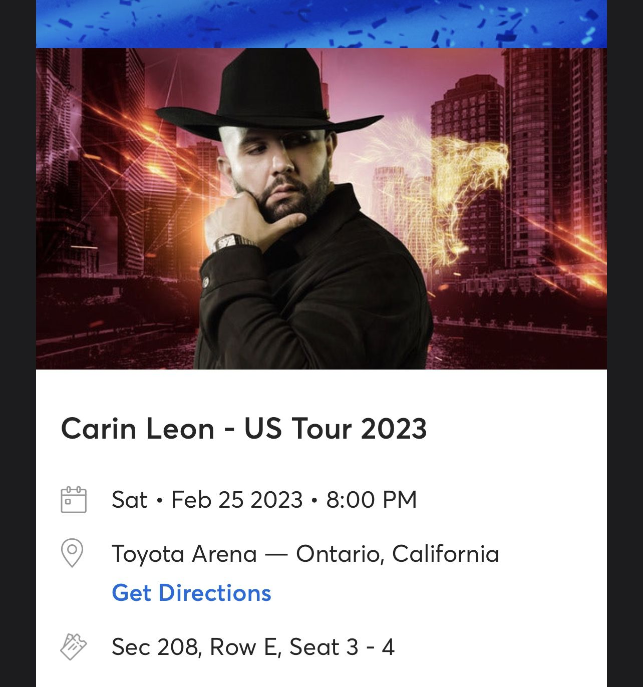 Carin Leon Tickets / Boletos 