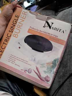 Narita NHP-102X Portable Electric Single Burner Countertop Hot Plate - 1000W - Brand New"
