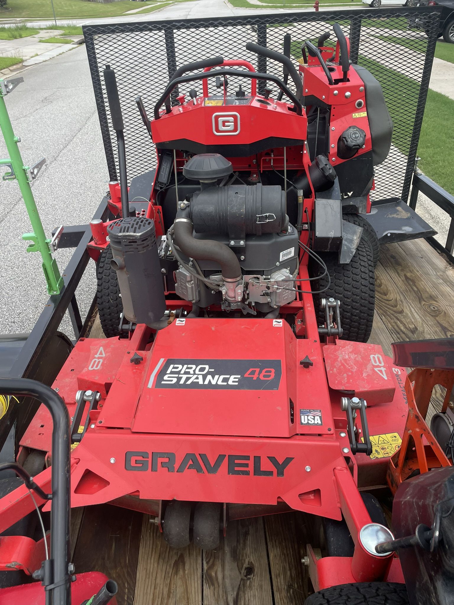 2023 Gravely Pro-Stance 48” Stand-On Mower – Mulch Kit – Low Hours – $6,500 OBO