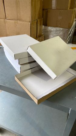 Used Flat Boxes (Stapled & Folded) 16x12x2 Stack of 5