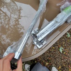 Set Of 3 Chrome Grab Bars Handles Bathroom Features 