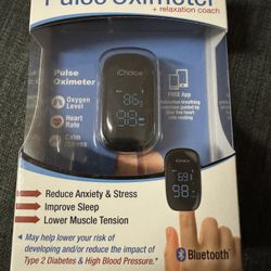 iChoice Smart Pulse Oximeter + relaxation coach msrp 70$ 15$