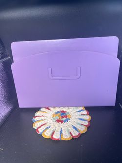 Purple Plastic Magnetic File Holder (10x7”)