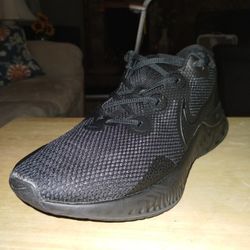 (Size-12.5) Nike Renew Run Running Shoes Blackblack-anthracite CK6357-010
