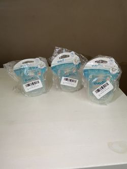 Lot of 3 Evenflo Bebek Baby Bottle Nipples Med Flow BPA Free (2 nipples in ea)