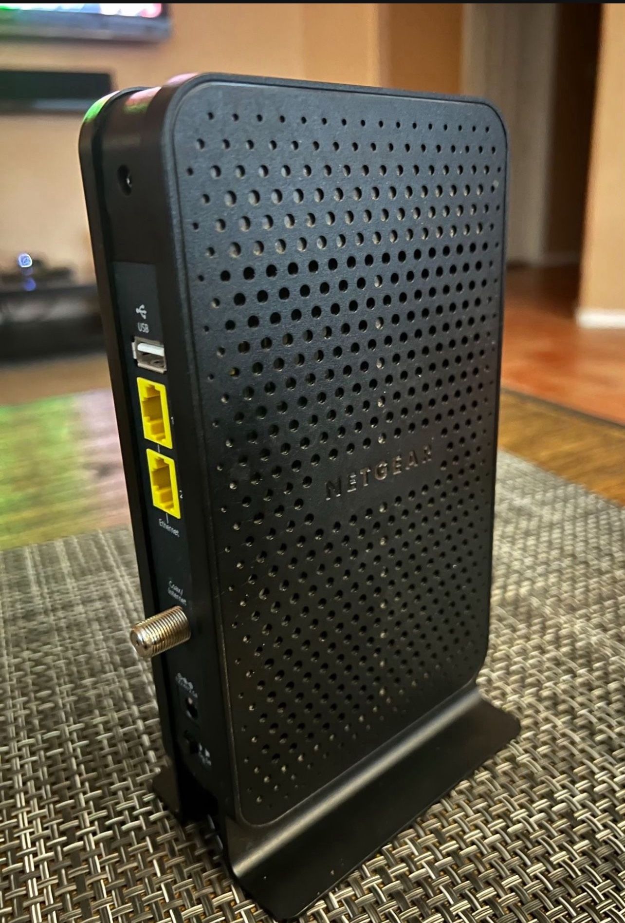 Router Modem Combo NETGEAR C3700 WiFi 3.0 N600 Black