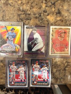Shohei Ohtani Baseball Card Lot of 5
