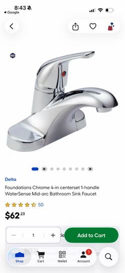 Delta sink faucet