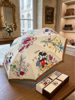 Disney Mickey Mouse Floral Umbrella New in box rare limited edition