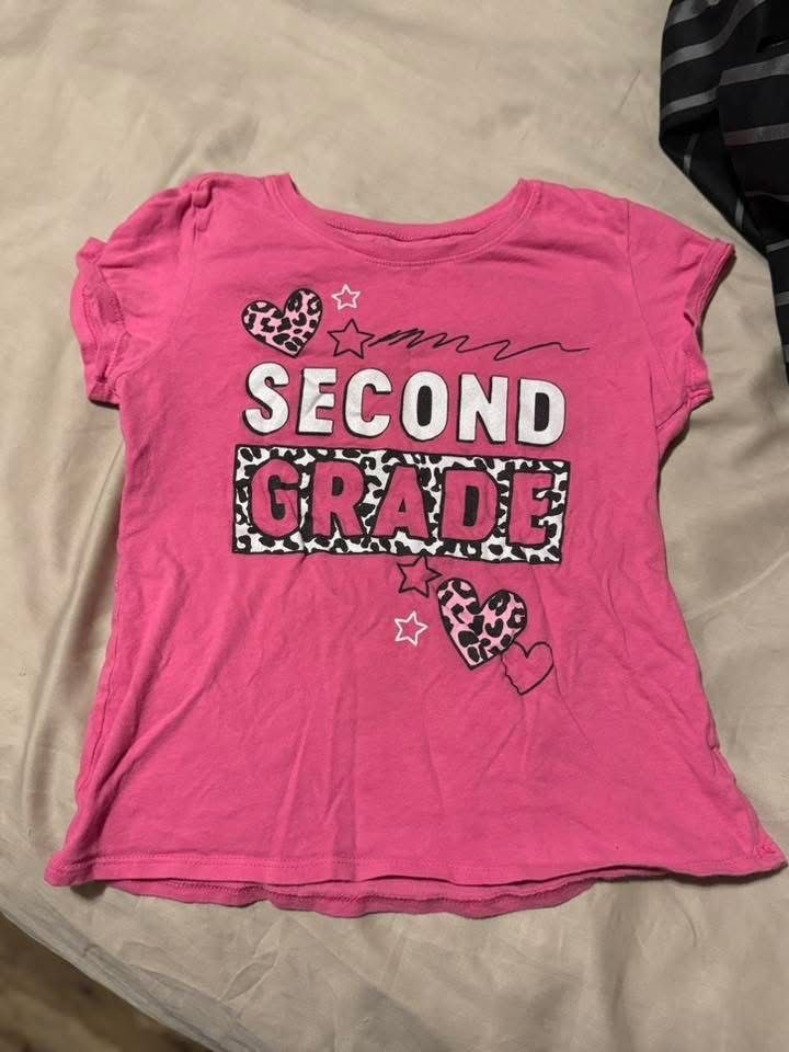 Kids Medium ‘Second Grade’ Girl’s Tshirt