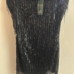 NEW Women’s Black Sequin Skirt Size XL