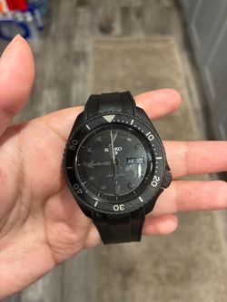 Black Seiko 5-Sports Automatic Watch for Men, SRPD79 with 316L StrapXPro Premium Brand