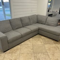 Grey Couch In Good Condition