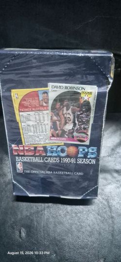 1990-91 NBA Hoops Basketball Series 1 Wax Box