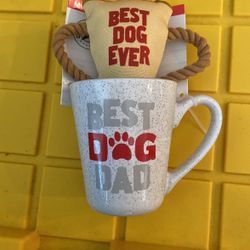 Dog Dad Mug Set Dog Toy
