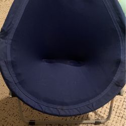 Blue Saucer Chair For kids 