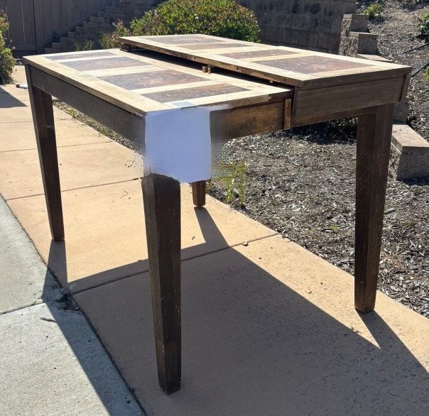 Wooden Bar Height Table with Chairs