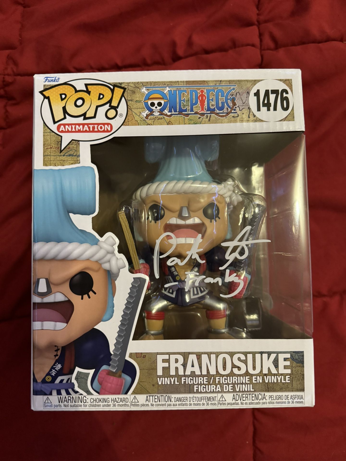 One Piece Franky Signed Funko 