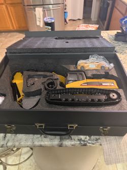 Heavy full metal rc excavator.