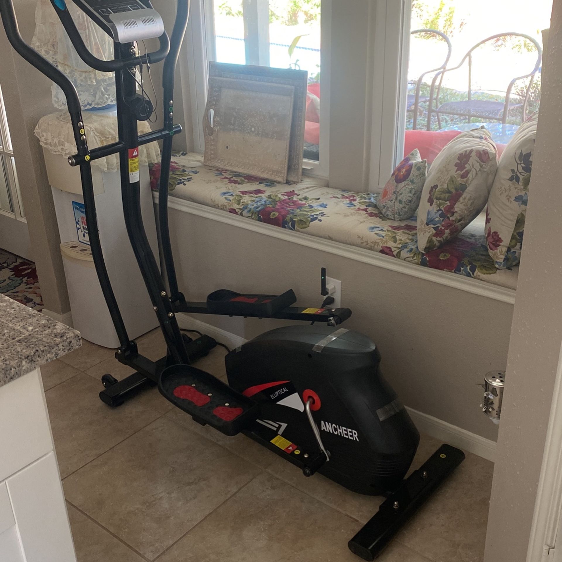 FUNMILY Eliptical Exercise Machine,Elliptical Cross Trainer for Home Use,Heavy-Duty Gym Equipment for Indoor Workout & Fitness with 10-Level Resistanc