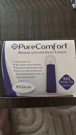 Pure comfort safety lancets