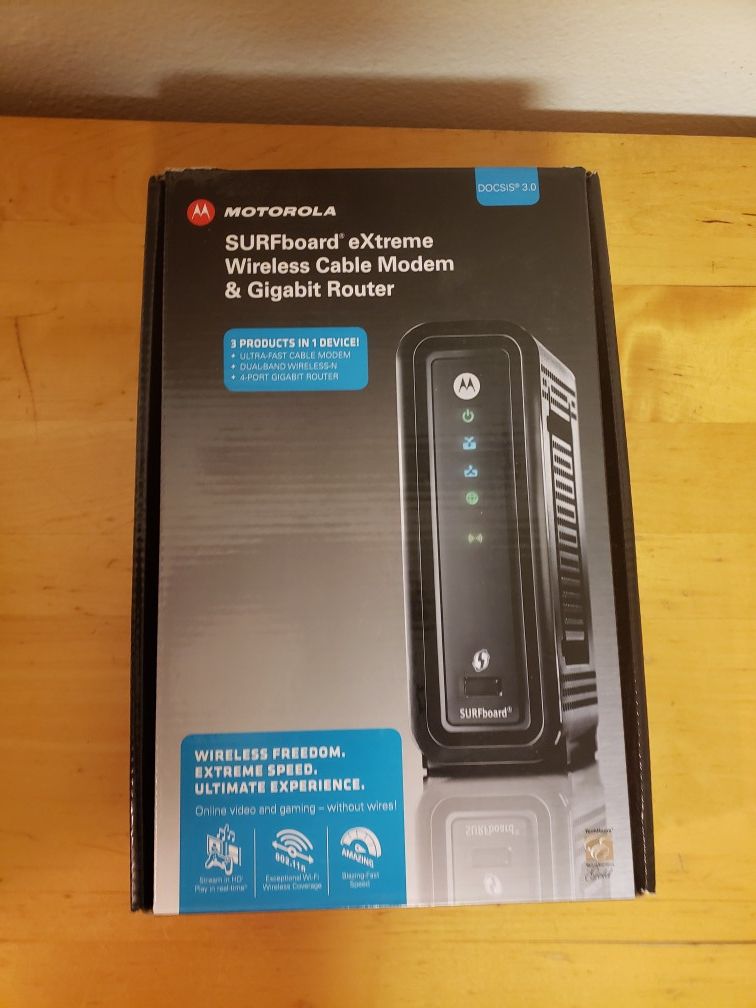 Brand new Motorola internet routers and modem