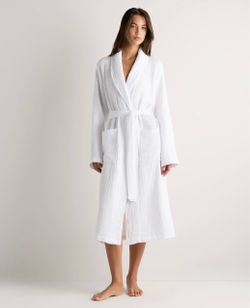 NWOT Soft Layered Turkish Cotton Robe White S