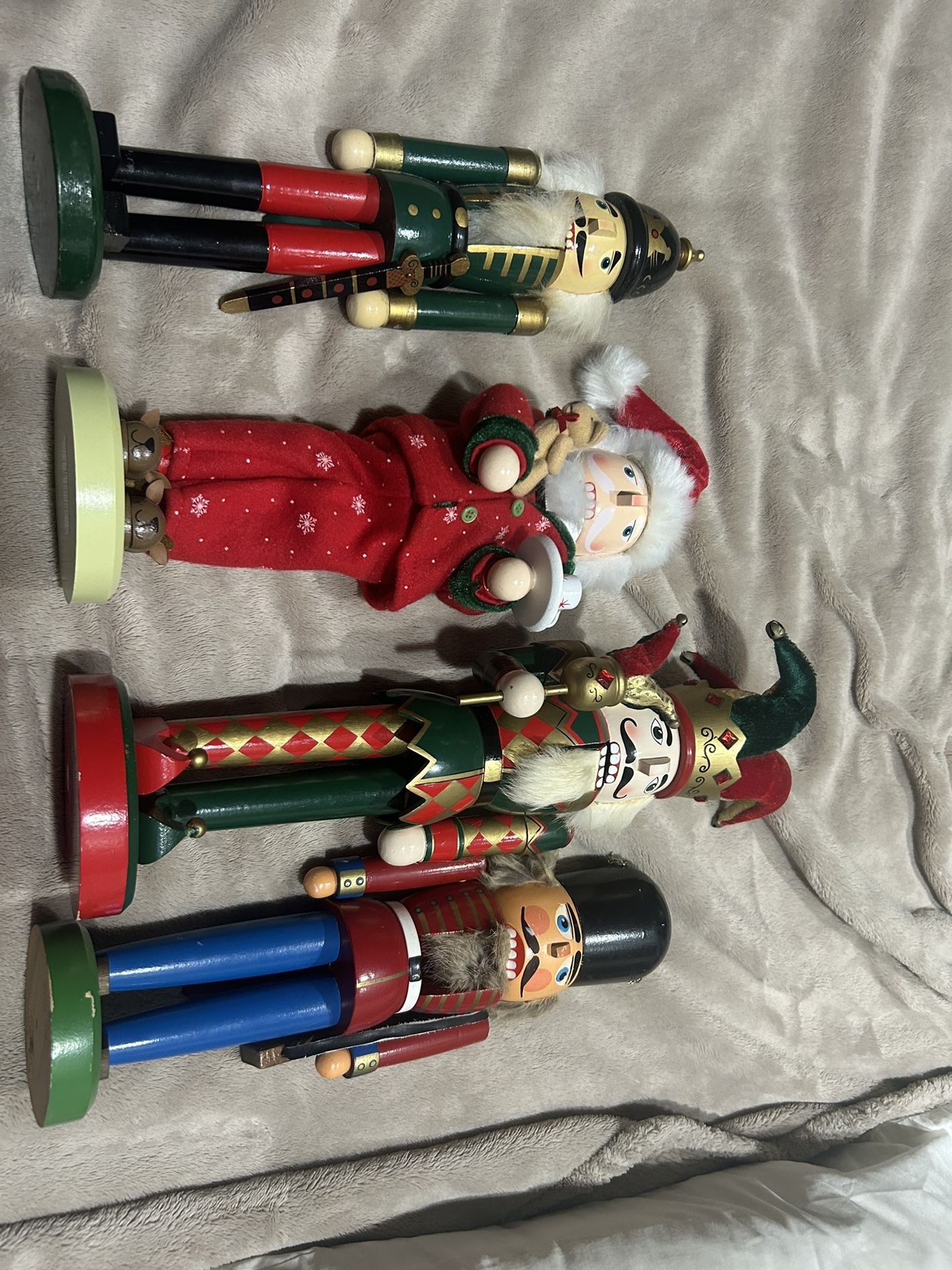 Four Beautiful Christmas Nutcrackers