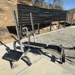 Bench press  No Weights Or bar 