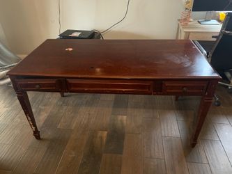 Solid wood desk
