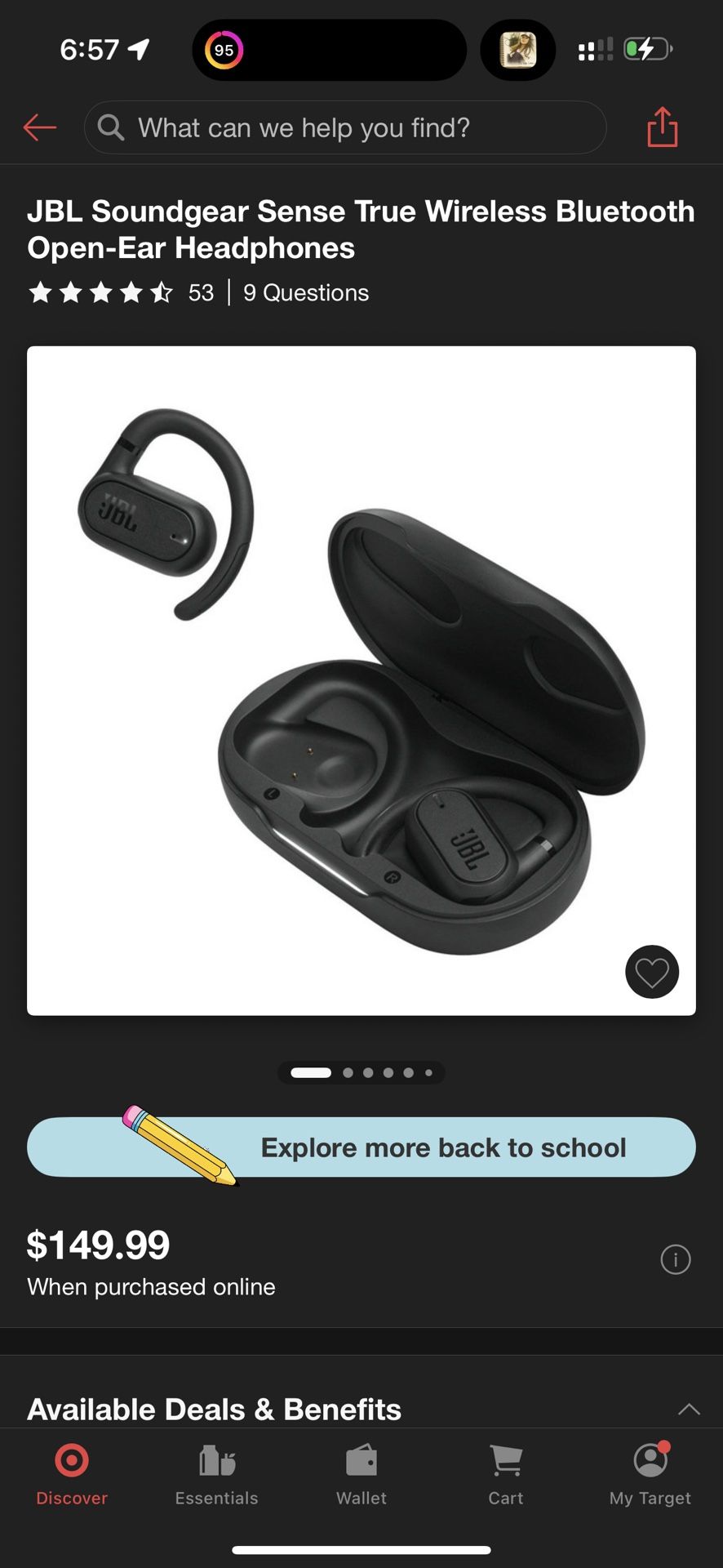 JBL Wireless Bluetooth Open Ear Headphones