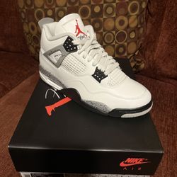 Jordan 4 White Cement Size 10