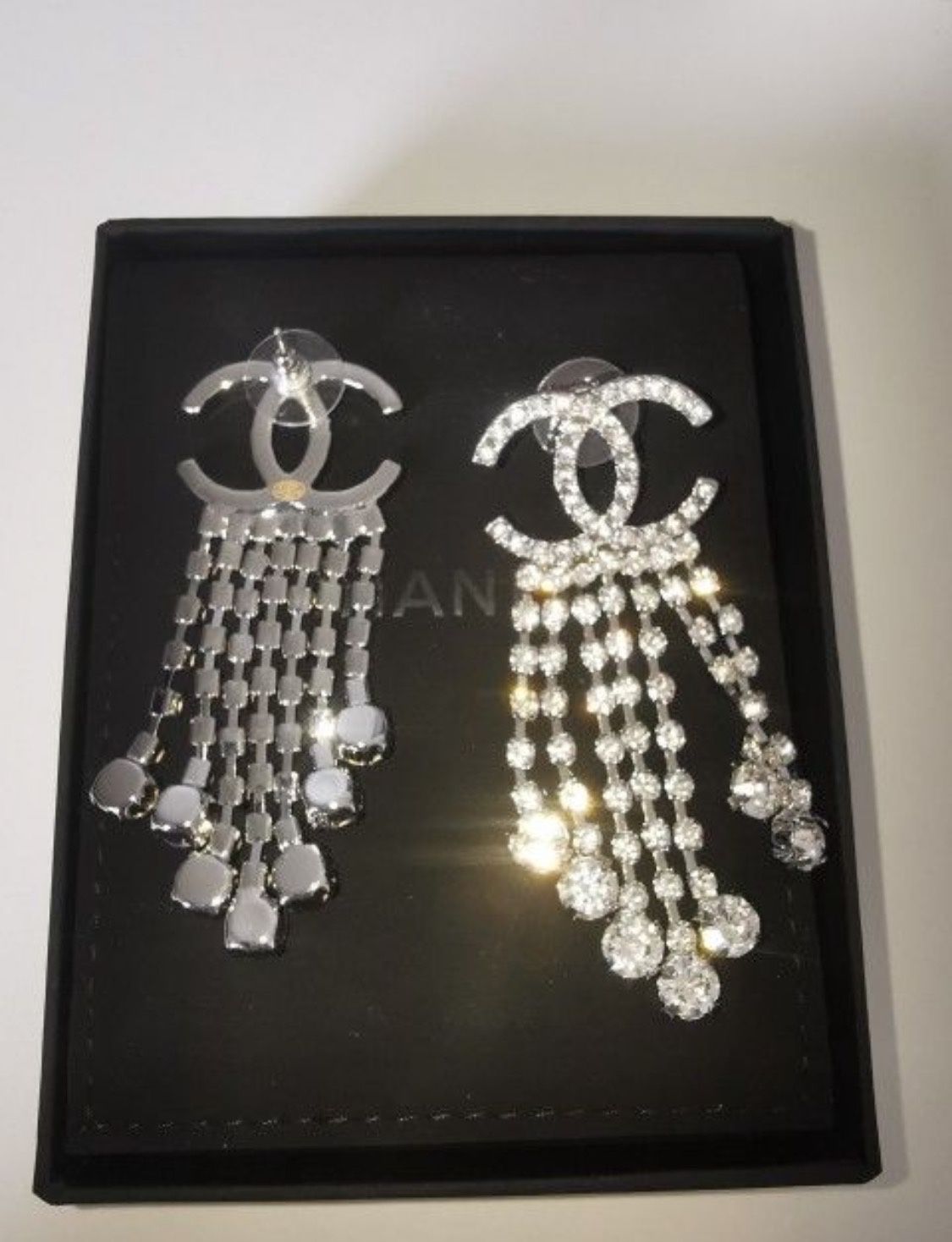 CHANEL CC Tassel Chandelier Earrings XL Dangle Crystal Drop for Sale in  Bayonne, NJ - OfferUp