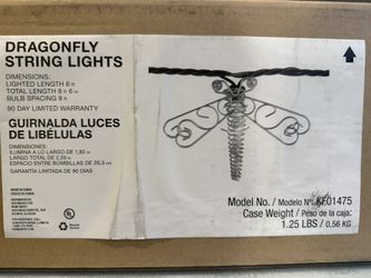 Dragonfly String/Patio Lights (2 Strands)