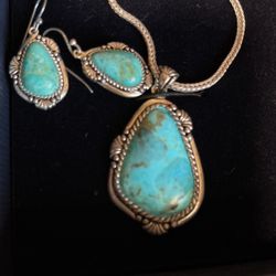 Stauer Sedona Turquoise Necklace Earrings And Bracelet Set 